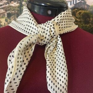 Calvin Klein Black and White Patterned Scarf